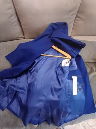 Traje de caballero azul talla L