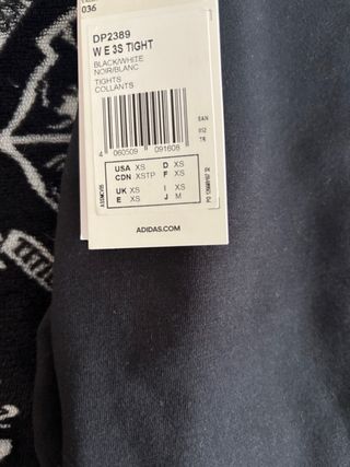 Mallas Adidas Negras con Rayas Blancas