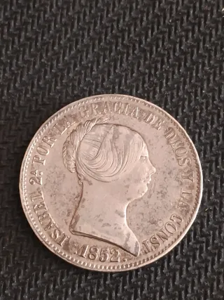 10 Reales 1852 Isabel II