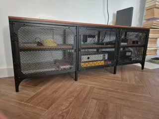 Mueble TV Metal y Madera Estilo Industrial