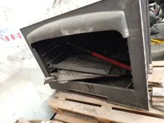 Chimenea de fundición metálica