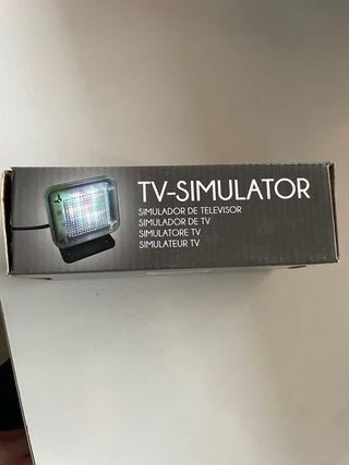 Simulador TV con sensor luz para disuadir ladrones