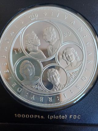 Moneda 10000 Pts Plata FDC Juan Carlos I