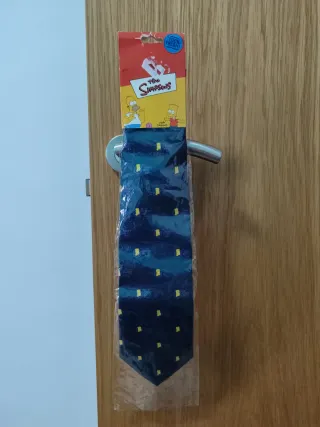 Corbata The Simpsons Azul y Amarillo