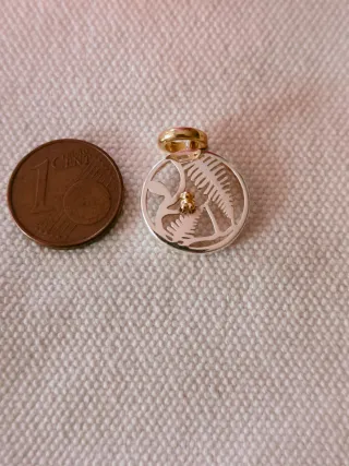 Tous Colgante Yunque Bicolor Oro y Plata