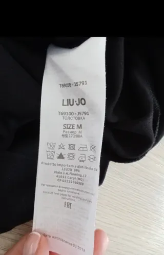 Jersey-sudadera Liu Jo Negra Pedrería