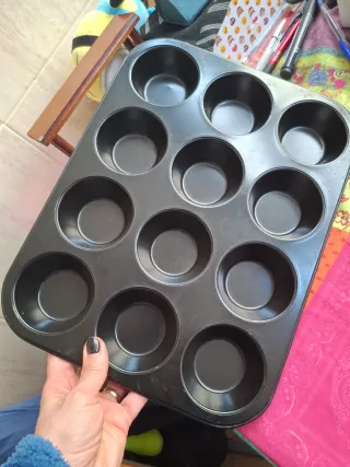 Molde para hornear 12 magdalenas