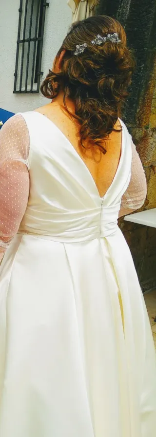 Vestido de Novia Talla Grande Blanco Roto