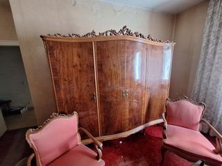 Armario antiguo madera maciza finales s. XIX