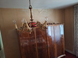 Armario antiguo madera maciza finales s. XIX