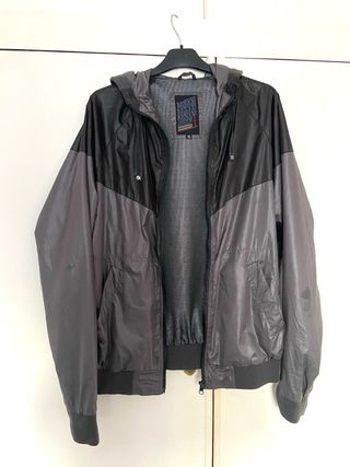 Cazadora Hombre Negra y Gris