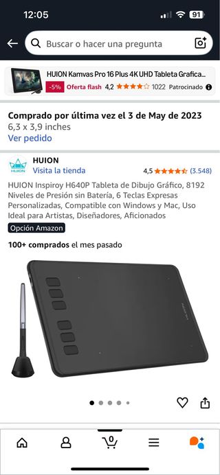 Tableta Gráfica Huion