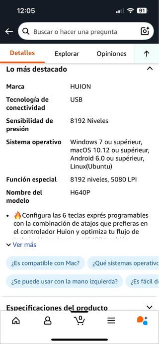 Tableta Gráfica Huion