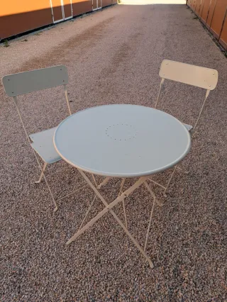Mesa y 2 Sillas Plegables Ikea
