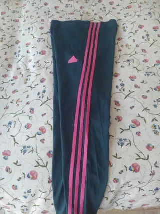 Mallas deportivas Adidas mujer azul y rosa