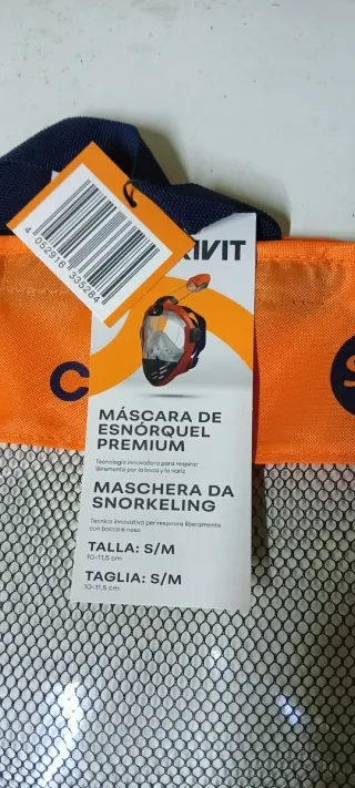 Máscara de Snorkel Integral Naranja