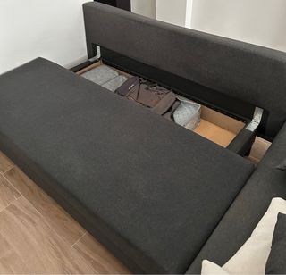 Sofá cama Ikea Asarum 3 plazas Gris.
