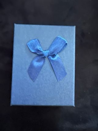 Conjunto Bisutería Plateada y Piedras Azules