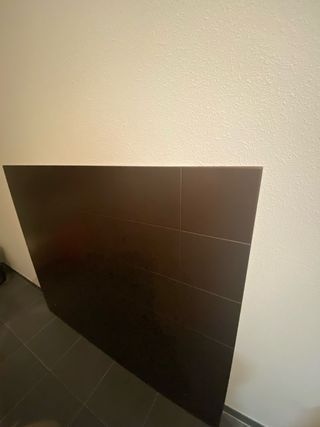 Cabecero de cama de madera marrón