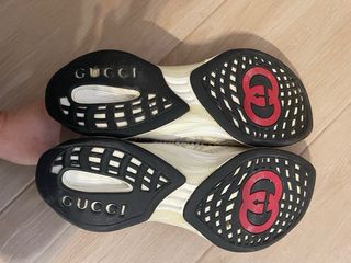 Zapatillas Gucci Run Blanco y Beige