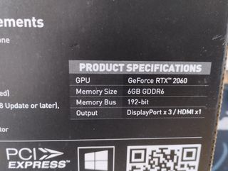 Tarjeta Gráfica MSI RTX 2060 Gaming Z OC 6GB