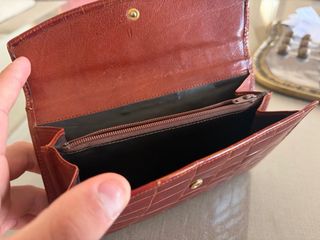 Monedero Dooney & Bourke Marrón Piel Cocodrilo