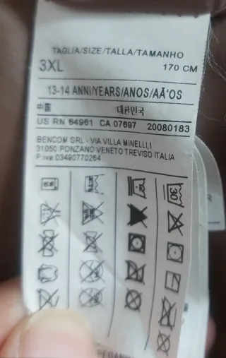 Giubbotto invernale ragazzo nero e beige