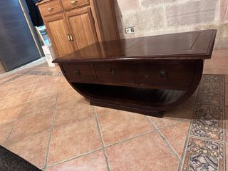 Mesa de centro retro madera 110x60x41