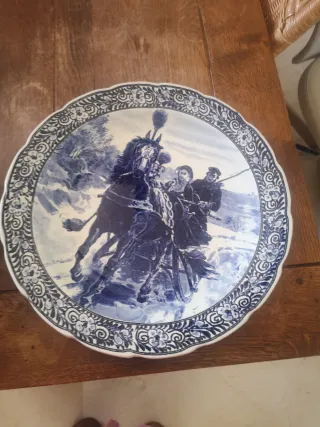 Set di 2 Piatti Decorativi Delft