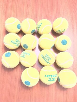 Lote pelotas tenis niños para iniciación