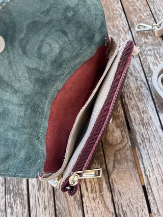 Bolso bandolera/riñonera cuero estampado