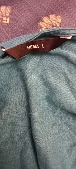 Abito lungo blu con cintura