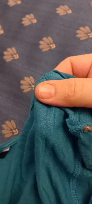 Abito lungo blu con cintura