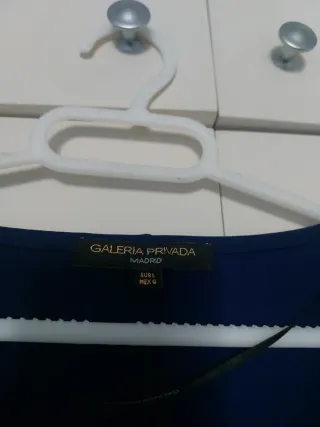 Elegante camisa azul talla L/M