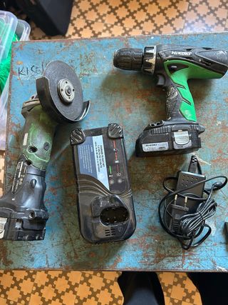 Radial y taladro bateria