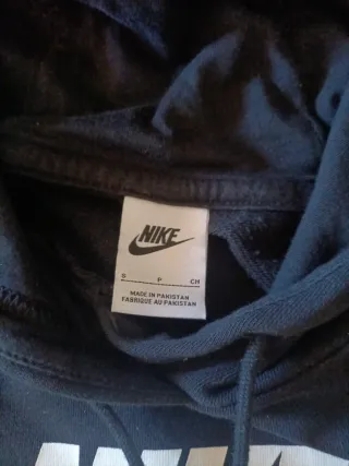 Sudadera niña Jordan Negra con Logo