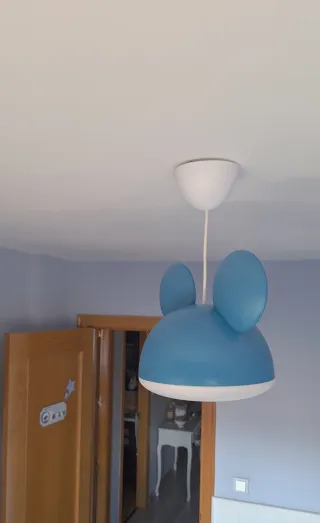 Lámpara infantil Mickey Mouse azul