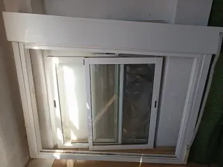 Ventana corredera aluminio blanco climalit