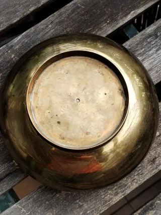 Cenicero Vintage Latón Decorado