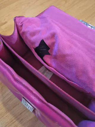 Bolso bandolera Tous piel fucsia