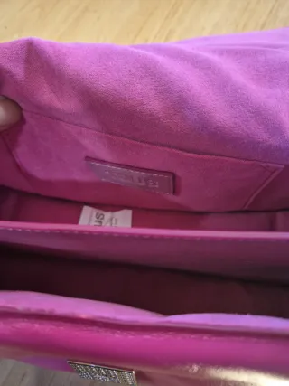 Bolso bandolera Tous piel fucsia