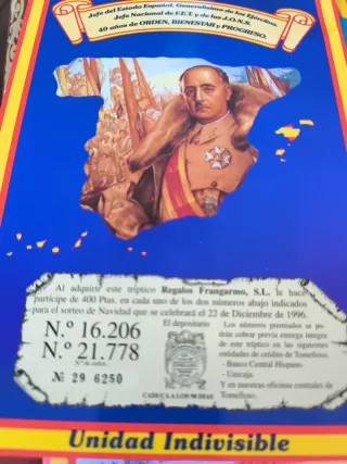 Lotería Nacional Trípticos 1996/97