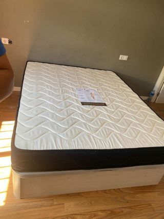 Canapé abatible con colchones Viscoelastica