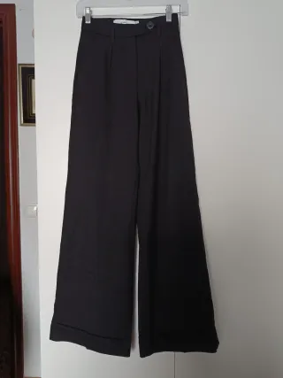 Pantalones anchos Bershka negros