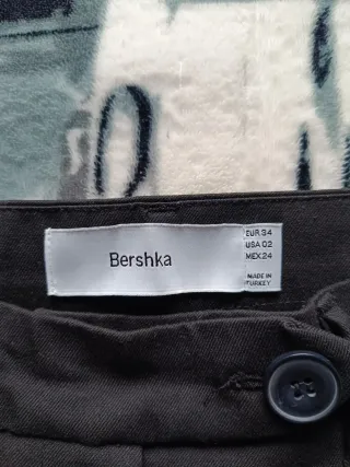 Pantalones anchos Bershka negros
