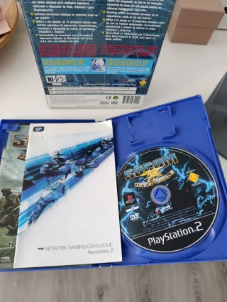 Socom PS2 Caja Cartón + Micrófono