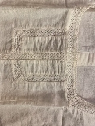 Top Zara Algodón Lino Blanco XS