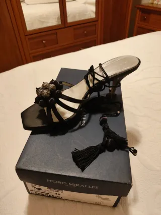Sandalias Pedro Miralles Talla 40 Negro