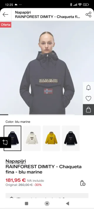 Chaqueta Napapijri Rainforest Azul Marino