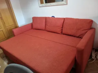 Sofá Cama Rojo 225x90cm